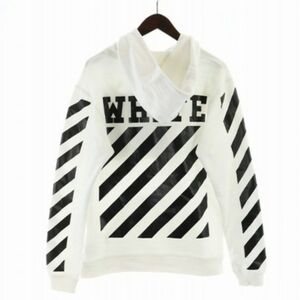 ❗Off-White White Hoodie with Black Details XL(Fits L too) SUPER SOFT